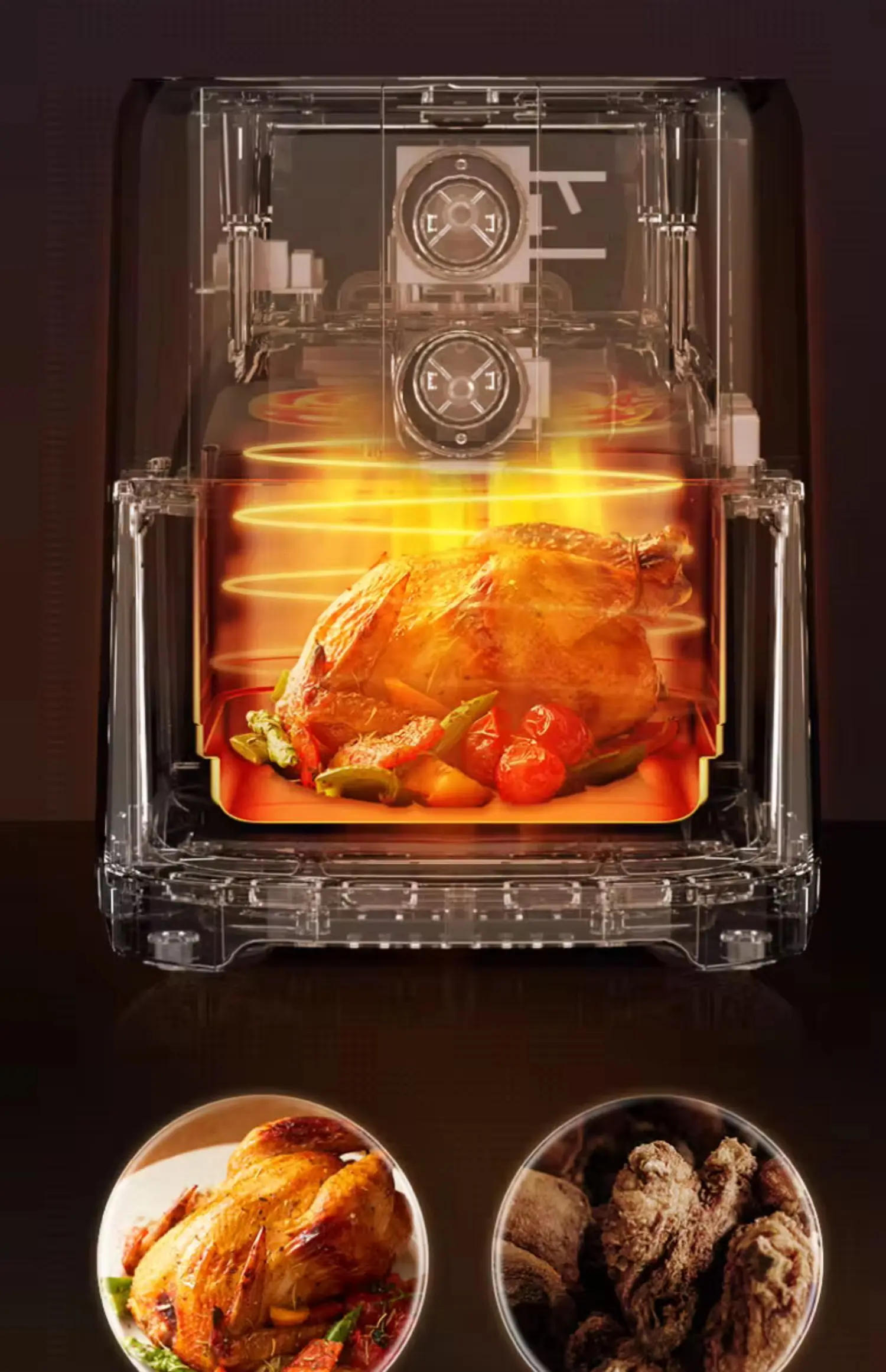 Description Picture 5 of itemHousehold air fryer Multifunctional electric fryer French fries machine Oven integrated low fat