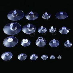 Strong Adhesive Multi-Purpose Hooks PVC Suction Cups Sucker Holders Hook Hanger Car Suction Pads Kitchen Bathroom Window Glass