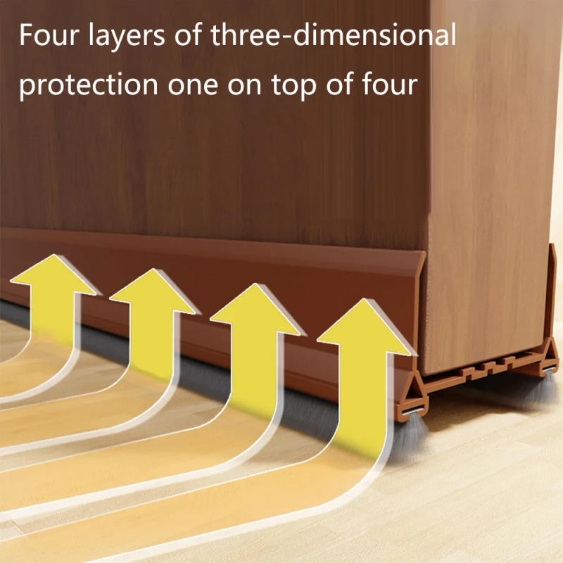 Description Picture 6 of item90cm Door Seal Draft Stopper With Brush Door Bottom Seal Strip Weatherstrip Door Sweep Sealing Strips For 55mm Width Doors