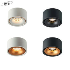Dimmable Round Surface Mounted LED Downlights COB 12W15W Mounted Ceiling Lamps Spot Light AC110V/220V Ceiling Lamp Home business