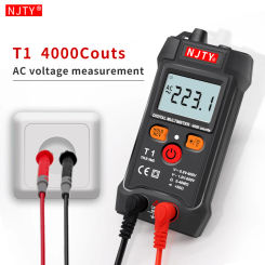 NJTY Mini Digital Multimeter AC/DC Voltage Meter 4000 Counts Smart Multimetro Ohm NCV Electrician Tools Measuring Instruments