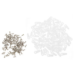 100 Pcs Photo Frame DIY Fixing Clip Picture Hangers Kit Tablet Coat Turn Button Fasteners
