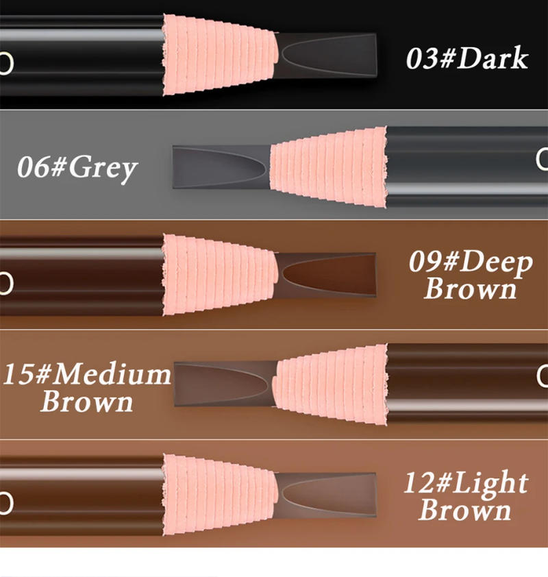 Description Picture 4 of item5Pcs Waterproof Eyebrow Pencil Marker Tint Eyebrows Makeup Brow Pencil Enhancers Professional Microblading Pen Eyes Cosmetics