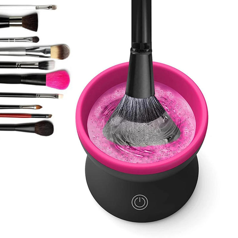 Description Picture 2 of itemNEW 1PCS Electric Makeup Brush Women Cleaner Automatic Silicone Washing Spinner Makeup Products USB Cleaning Tools & Accessories