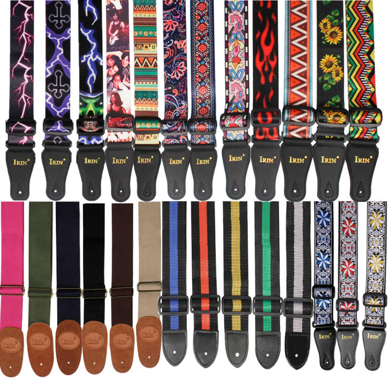 Description Picture 2 of itemAdjustable Guitar Strap Polyester High-Grade Printing Ethnic Style Pure Cotton Embroidery String Instrument Guitar Accessories