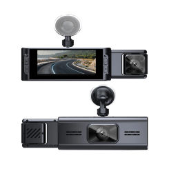 1080P Triple Lens Dash Cam with Ultra-Wide Angle Night Vision, WiFi Enabled, Front and Rear Vehicle Recording, High Definition