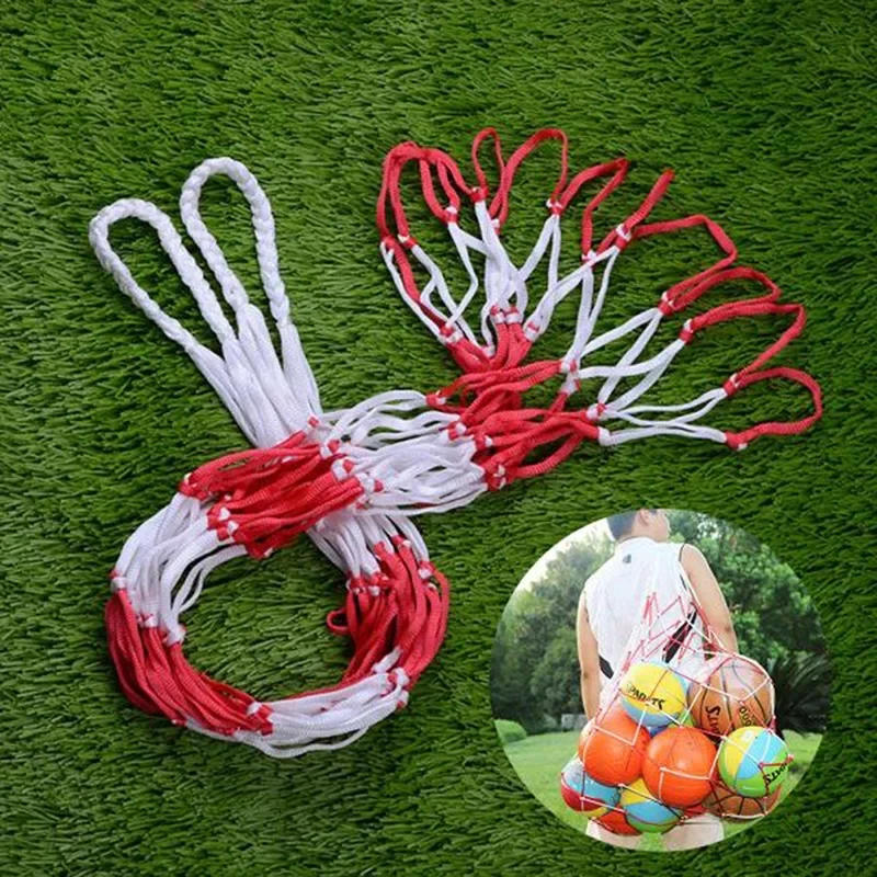 Description Picture 6 of item1Pc Football Net Bag Nylon Bold Storage Bag Single Ball Carry Portable Equipment Outdoor Sports Soccer Basketball Volleyball Bag