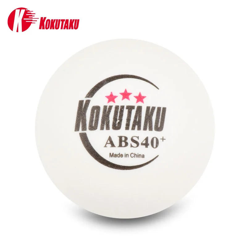 Description Picture 3 of itemKOKUTAKU Professional ABS40+ Ping Pong Balls Three Star 50/100/200PCS Table Tennis Balls for School Club Training