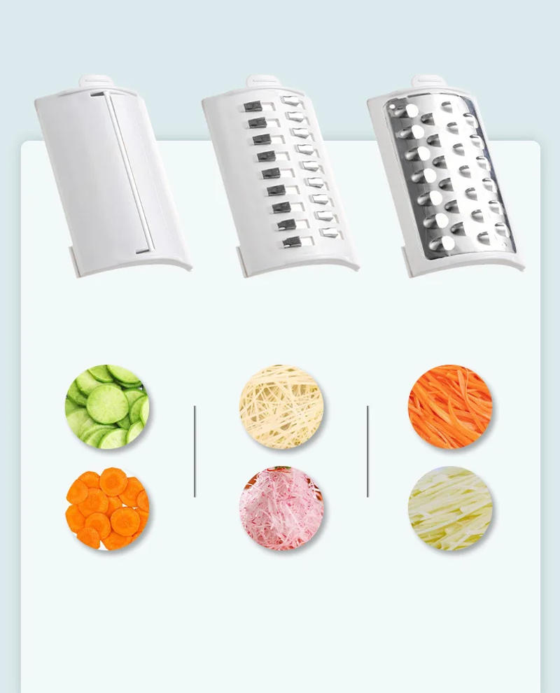 Description Picture 4 of itemMultifunctional Vegetable Cutter 1PC Home Kitchen Electric Vegetable Cutter Vegetable Slicer Shredder Automatic