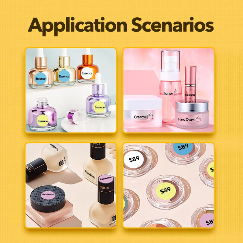 Description Picture 4 of itemNiimbot Round Mini Printer Portable Thermal Label Stickers Self-Adhesive Waterproof for D11/D110/D101 Label Maker Sticker New