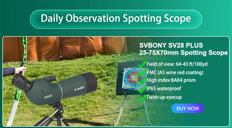 Description Picture 2 of itemSVBONY SV28 25-75x70 Spotting Scopes with Electronic Camera Waterproof,Range Shooting Scope, For Target Shooting,Bird Watching