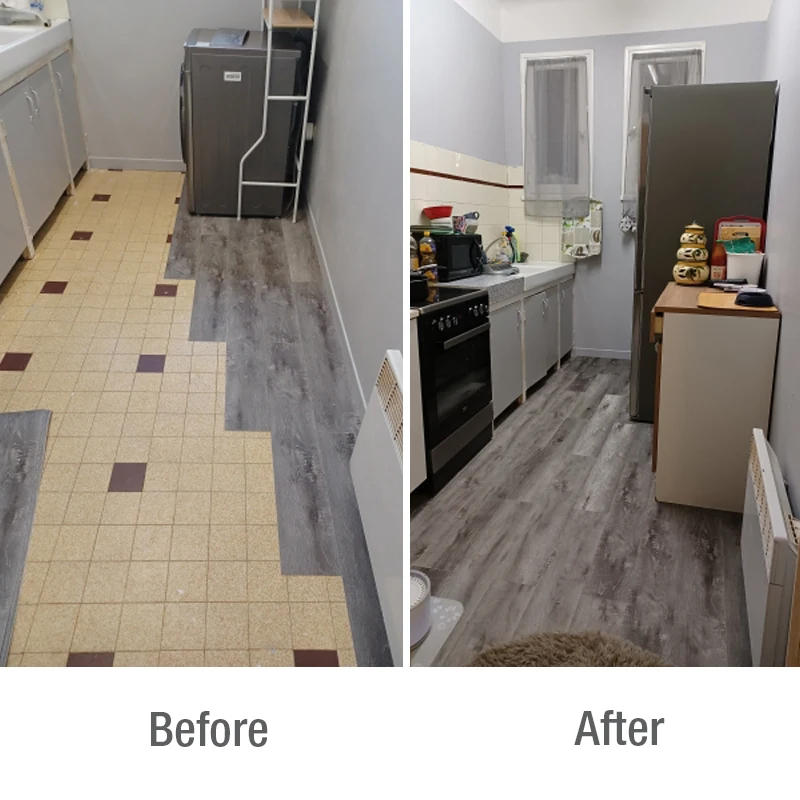 Description Picture 6 of item91x15cm thick Wood Grain Floor Sticker XPE Foam 3d Wall Sticker Waterproof Self-adhesive Living room Toilet Kitchen Home Decor