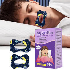 30Pcs/Box Anti-Snoring Stickers For Children Adult Night Sleep Lip Nose Breathing Improving Patch Mouth Correction Sticker Tape