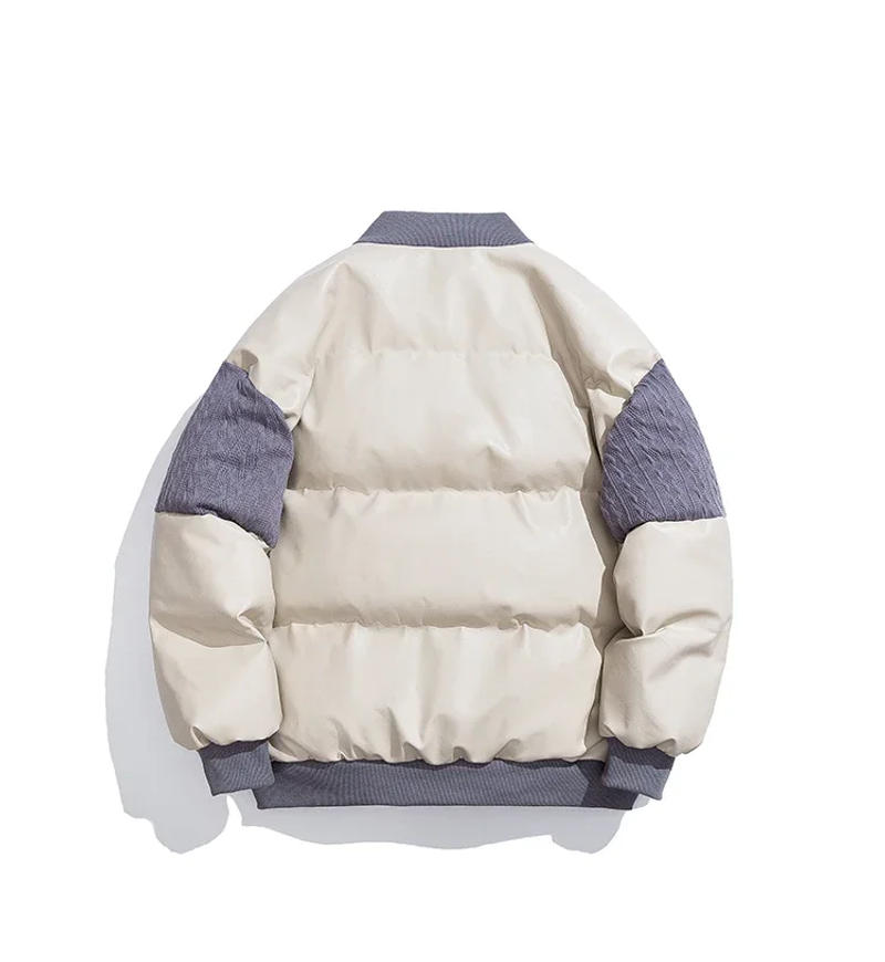 Description Picture 6 of itemParkas Winter Jacket Men Parkas Thicken Warm Coat Mens Stand Collar Jackets Solid Color Parka Coat Women Fashion New Streetwear