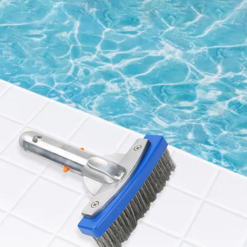 Description Picture 2 of item5.5in Swimming Pool Stainless Steel Brush for Spa Pond Floor Wall Cleaning Equipment
