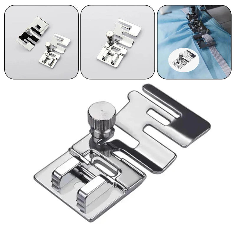 Description Picture 4 of item1Pcs 9907-6 Elastic Band Presser Foot Multifunctional Precise Sewing Machine Accessories Replacement Handicraft Sewing Fittings