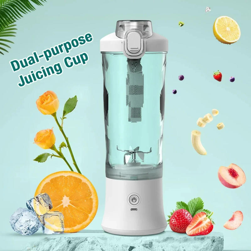 Description Picture 4 of itemIconic Brand Portable blender mixer 600ML Electric Juicer Fruit Mini Blender 6 Blades For Shakes and Smoothies Juicer Sport Outdoor Tr