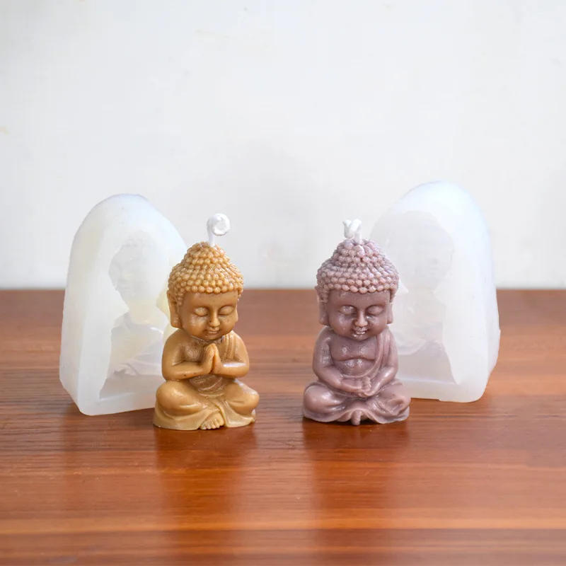 Description Picture 6 of item3D Maitreya Silicone Candle Mold DIY Church Buddha Making Plaster Epoxy Resin Aroma Soap Chocolate Baking Molds Home Decor