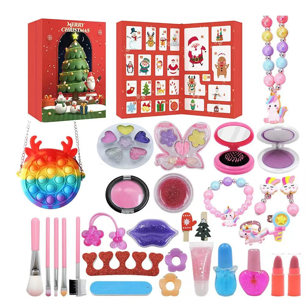 Description Picture 5 of itemKids Makeup Christmas Advent Calendar Box 24days Countdown Calendar Jewelry Gift Box Toys for Girls Kids Xmas Gift