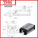 Original New THK linear guide SHS SHS-R SHS35R SHS45R SHS55R SHS35/45/55RUU/SS SHS35/45/55R1UU/SS GK BLOCK