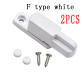 F type white 2pcs