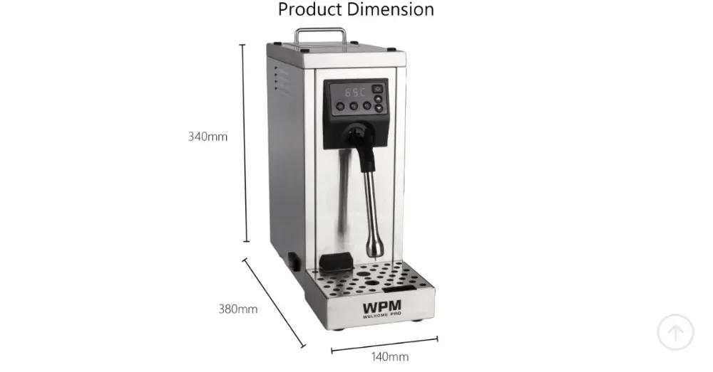 Description Picture 6 of item220-240V Fully automat Professional milk steamer with temperature setting/stainless steel milk frother machine WPM WELHOME PRO