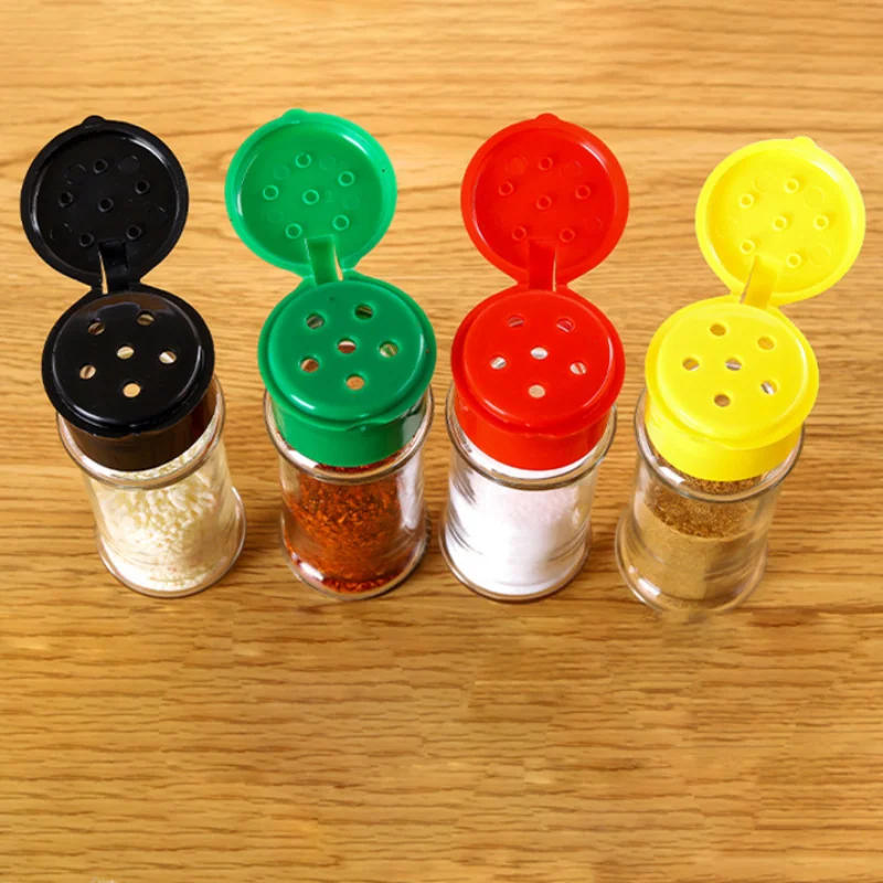 Description Picture 3 of itemSeasoning Shaker Bottles Jars for Spices Plastic Salt and Pepper Shaker Barbecue Condiment Organizer Tools Kitchen Accessories