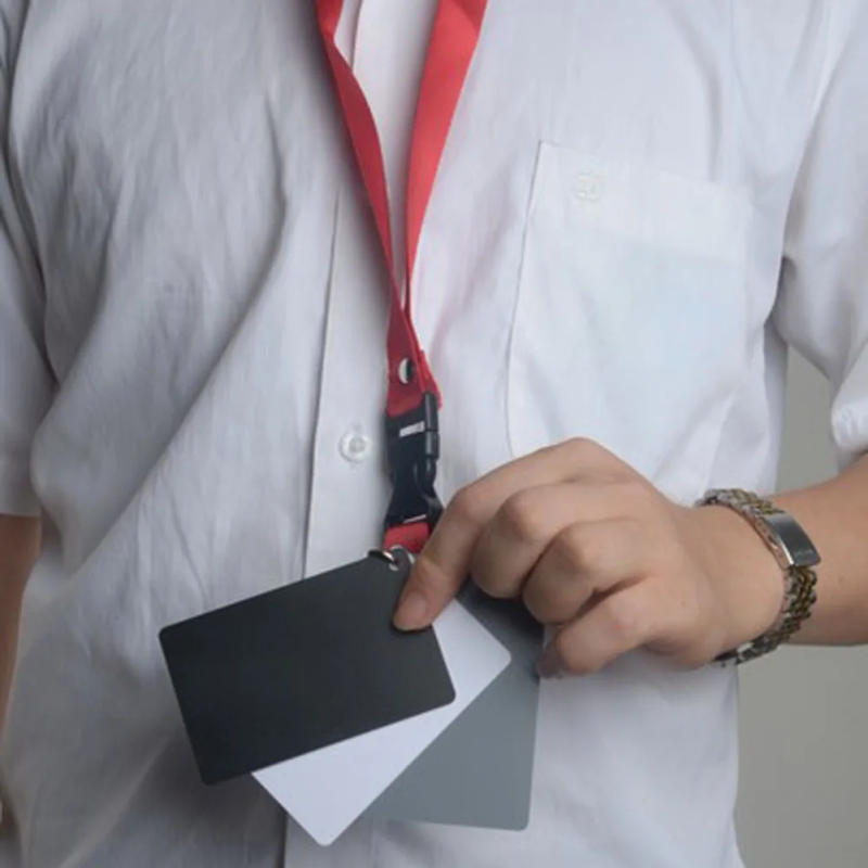 Description Picture 5 of item18-degree Small Gray Card with Neck Strap Color Correction Card Set Photography Accessories for Digital Cameras