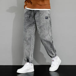 New Arrival Spring Mens Jeans Korean Fashion Regular Harlan Loose Jeans Men Casual Tights Trendy Pants Plus Size 8XL