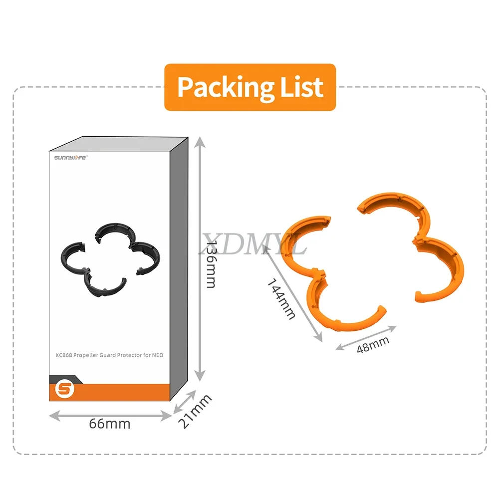 Description Picture 6 of itemSunnylife Propeller Guard Cage For DJI NEO Arms Anti-collision Strip Safety Ring Props Case Protector Cover Drone Accessories