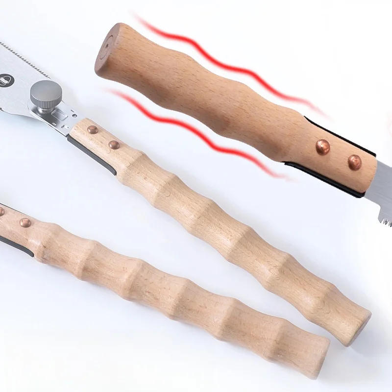 Description Picture 3 of itemALLSOME13/22 Inch Hand Saw SK-5 Steel Blade Flexible Wood Pull Saw Ergonomic Design Keyless Blade Change Perfect for woodworking