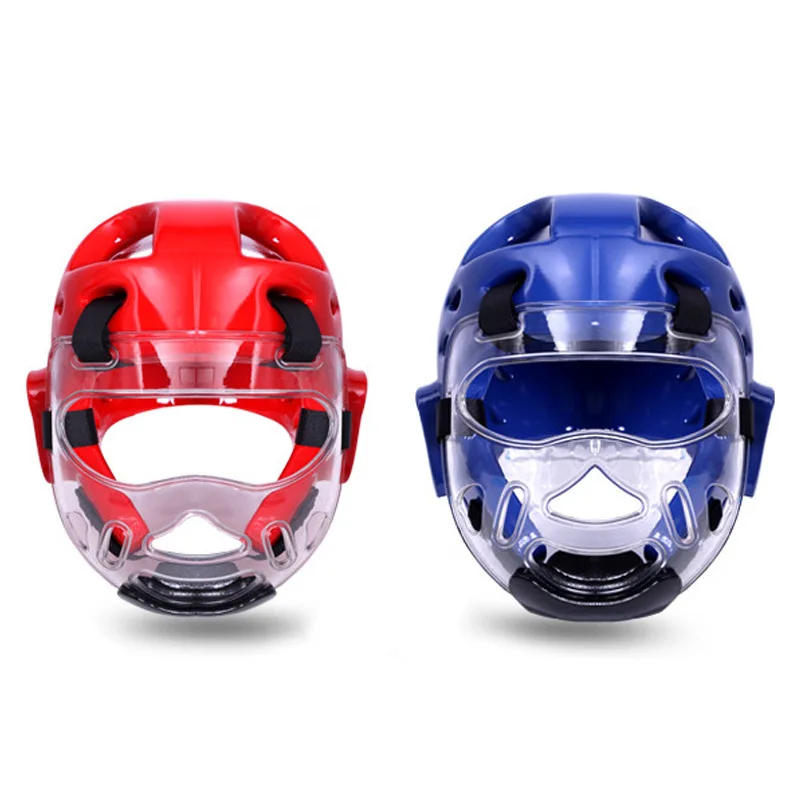Description Picture 4 of item2pcs Set Protective Head Equipment Kids Training Competition Martial Arts Boxing Head Guard Tactical Helmet Taekwondo Protector