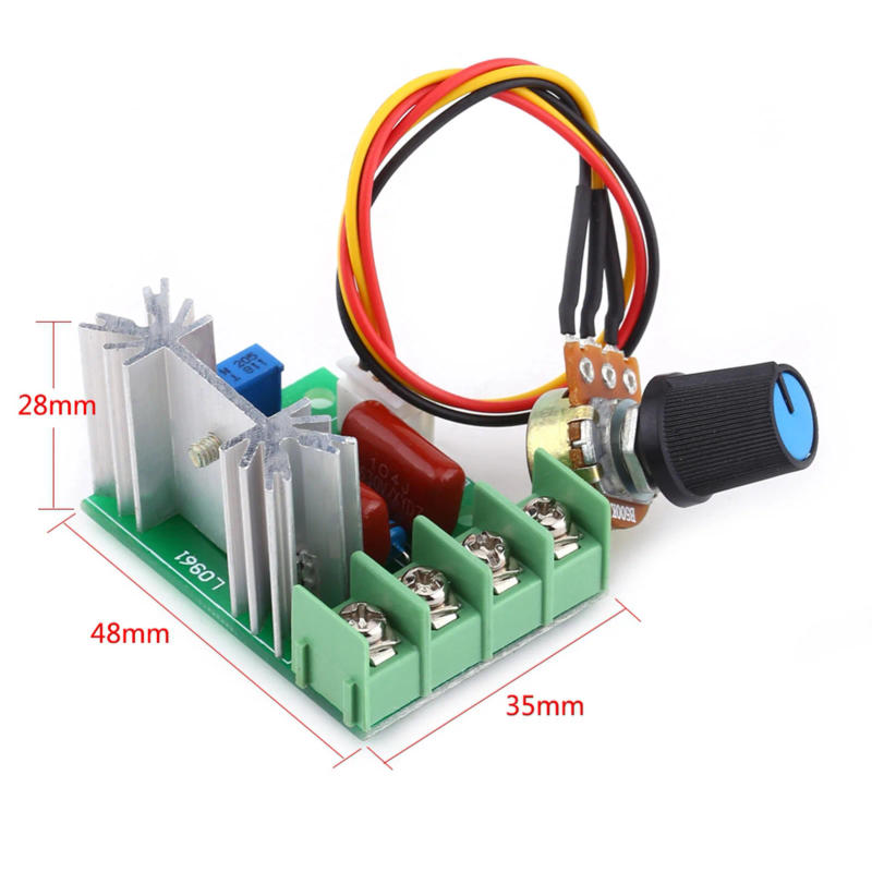 Description Picture 5 of itemAC 220V 5-2000W SCR Electric Voltage Regulator Temperature/Motor Speed Controller Light Dimmer