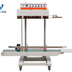 QLF-1680 Stand Plastic Film Big Bag Hot Sealer Loading 20Kg Plastic Food Flour Rice Grain Pouch Heat Sealing Machine
