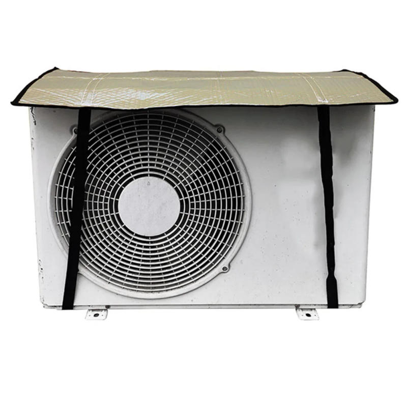 Description Picture 4 of item80x40cm Air Conditioner Cover Air Conditioner Outdoor Unit Sun Protection And Rain Cover Aluminum Foil Protective Dust Cover