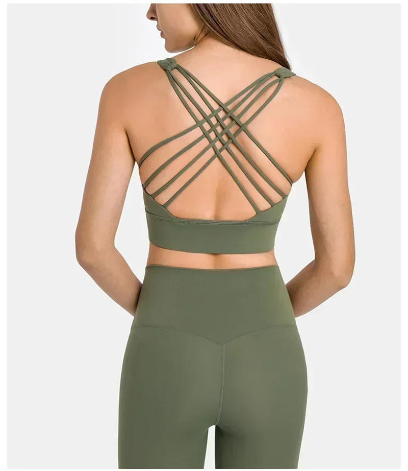 Description Picture 5 of itemLemon Women Quick-drying Breathable Shock-proof Beautiful Back Sports Bra Yoga Gym Exercise Running Vest Stretchy Sport Tops Bra