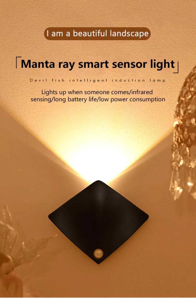 Description Picture 2 of itemLED Wall Lamp Room Decor Outdoor Waterproof Garden Lights Human Motion Sensor Night Lights Bedroom Porch Balcony Corridor Decor