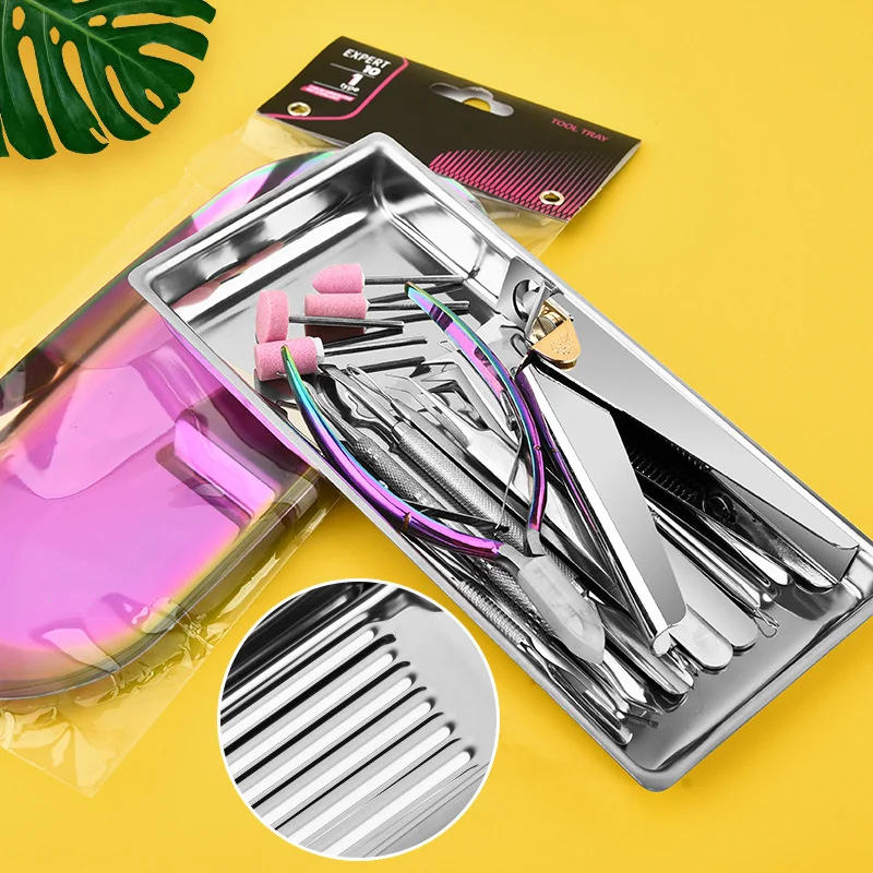 Description Picture 3 of itemNail Art Tools Sterilizer Tray Sterilization Disinfection Box False Nails Dish Nail Tool Storage Box Manicure Salon Accessoires