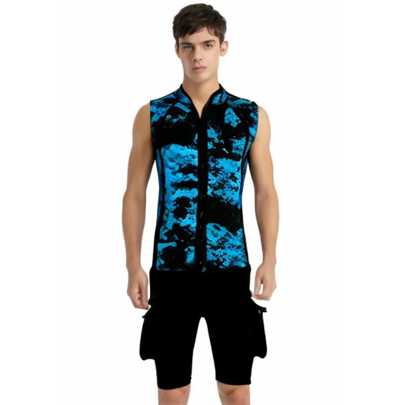 Description Picture 4 of itemMen's Wetsuit Sleeveless Vest 3mm Neoprene with Zipper keep Warm for Diving,Surfing,Kayaka