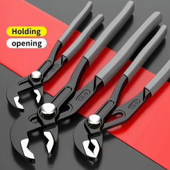 1pc Water Pump Pliers Quick-Release Plumbing Pliers Pipe Wrench Adjustable Water Pipe Clamp Pliers Household Hand Tools Multi-fu