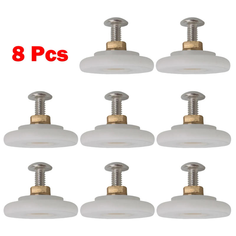 Description Picture 5 of itemOld Fashioned Sliding Door Arc Home Improvement Bathroom Pulley Hanging Wheel 8pcs Glass Door Hanging Wheel Shower Room