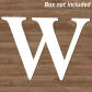 letter W no box