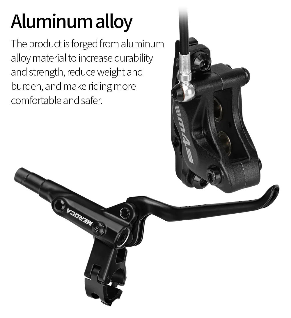 Description Picture 5 of itemMEROCA M4S 4-Piston Split Type Bicycle Hydraulic Brake Oil Pipe Front 850mm Rear 1600mm Length for Mountain Bike Brakes