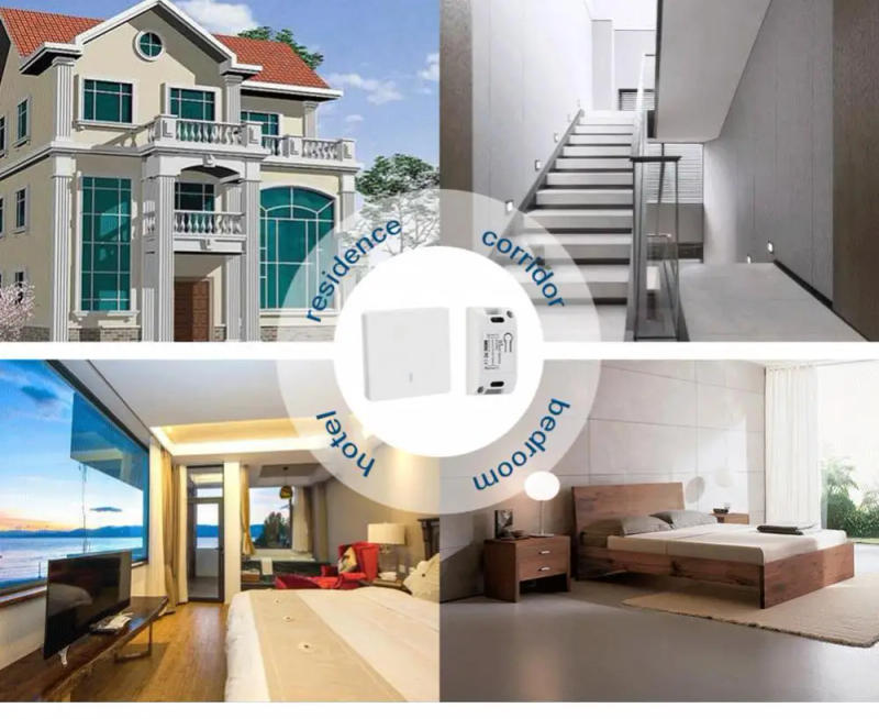 Description Picture 2 of itemWireless RF 433Mhz Smart Switch Wall Panel Switch With Remote Control AC90V~250V Mini Relay Receiver For LED Light Lamp Fan