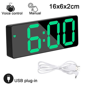 Large Wall-mounted Digital Wall Clock With Remote Control Temp Date Power Off Memory Table Clock Dual Alarms Digital LED Clocks