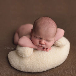 Baby Photography Props Crescent Pillows Plush Small Pillow Mat Newborn Photo Assisted Modeling Baby Bed Basket Cushion Filler