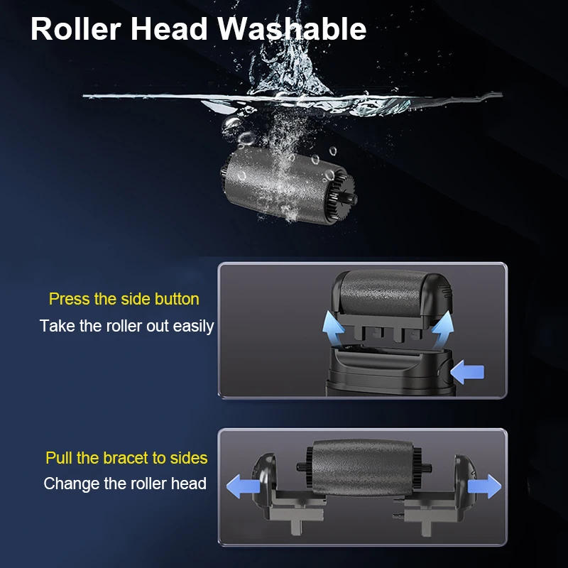 Description Picture 6 of item2025 NEW Electric Foot File Grinder 100 Gear 3 Rollers Type-C Rechargeable Pedicure Tool Heel Dead Skin Exfoliate Callus Remover