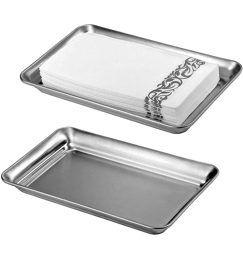 Description Picture 6 of item1PC Nail Art Equipment Plate Stainless Steel Doctor Surgical Dental Tray Cosmetic Storage Tray False Nails Dish Supplies Tools