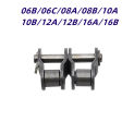 Double Row Half Buckle Chain Buckle 06B/06C/08A/08B/10A/10B/12A/12B/16A/16B Carbon Steel Industrial Transmission Roller Chain