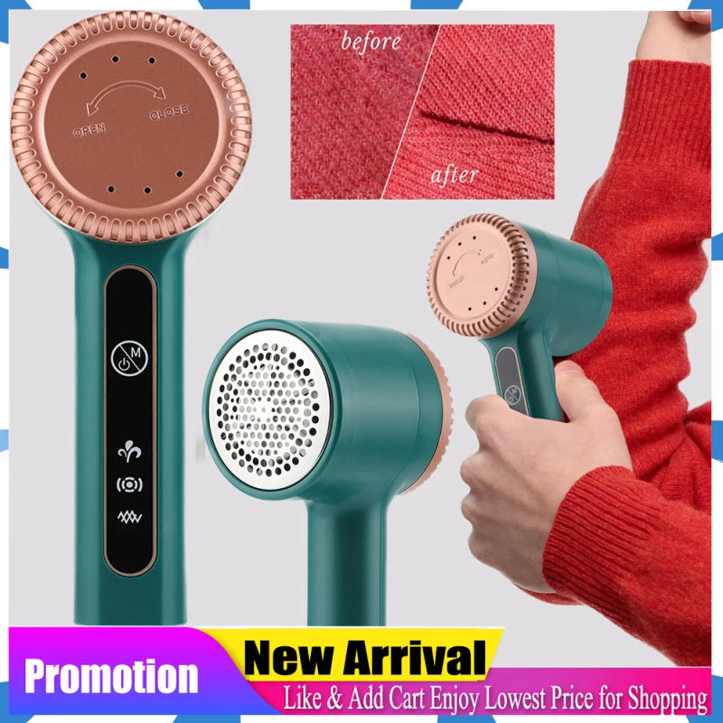 Description Picture 2 of itemThree Levels Household Hair Ball Trimmer Portable Electric Lint Remover Hairball Clothes Fizz Fluffs Removal USB Charging